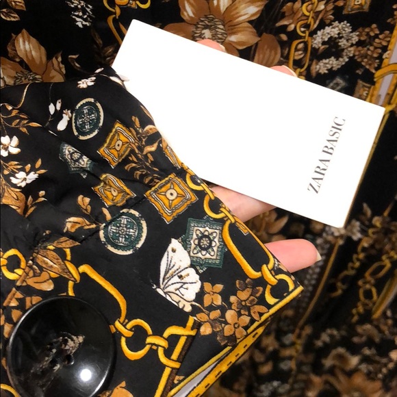 Classic Zara Floral Print Dress - Picture 9 of 11